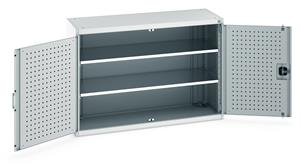 Bott Tool Storage Cupboards for workshops with Shelves and or Perfo Doors Bott Perfo Door Cupboard 1300Wx525Dx900mmH - 2 Shelves